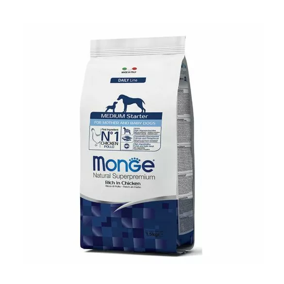 Hrană pentru câini Monge Medium Starter 15kg 