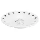 Bol de ceramică Trixie (alb/cu model) pentru pisici (0,2l/Ø15cm)