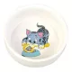Trixie Castron din ceramică (alb, cu model) pentru pisici (0,3l /Ø11cm)