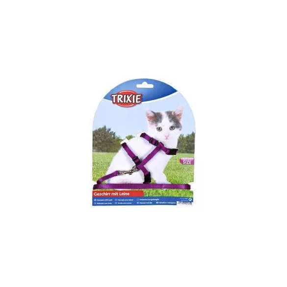 Trixie lesă + ham pentru pisoi, 19-31 cm/8 mm, 1,20 m