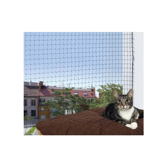 Trixie plasă pentru pisici neagră 6x3 m