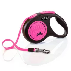 Flexi Nou Neon Bandă S 5m 15kg Roz