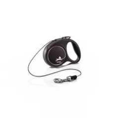 Flexi Black Design XS șnur 3m 8kg Argintiu