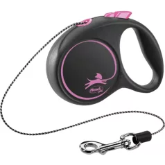 Flexi Black Design XS șnur 3m 8kg Roz