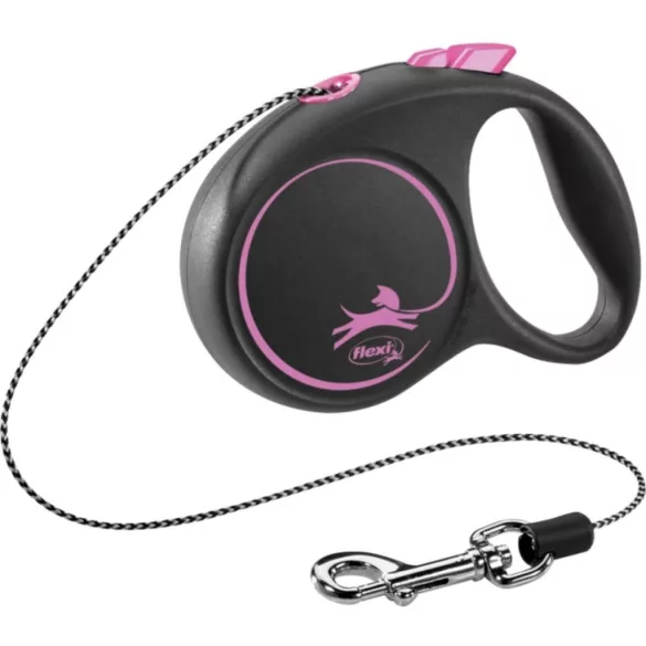 Flexi Black Design XS șnur 3m 8kg Roz
