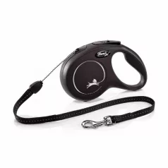 Flexi Black Design S șnur 5m 12kg Negru