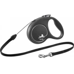 Flexi Black Design M șnur 5m 20kg Argintiu