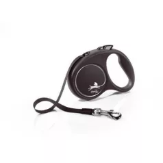 Flexi Black Design L bandă 5m 50kg Argintiu