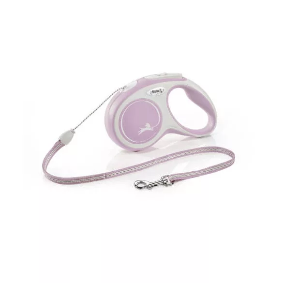 Flexi New Comfort șnur S 5m 15kg Roz