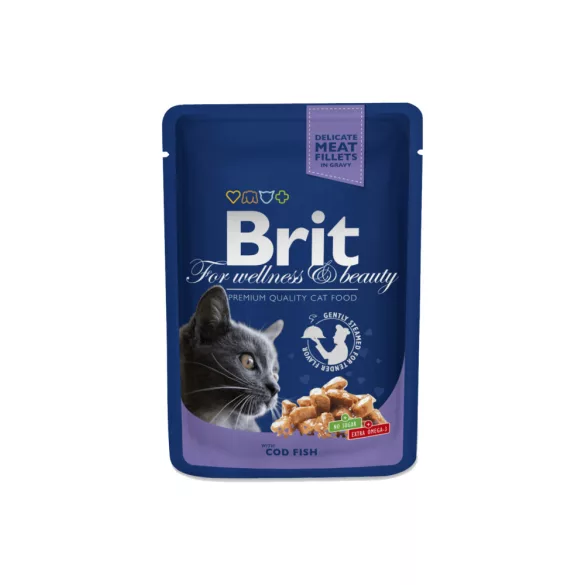 Brit Premium Cat Pouches with Cod Fish 100 g