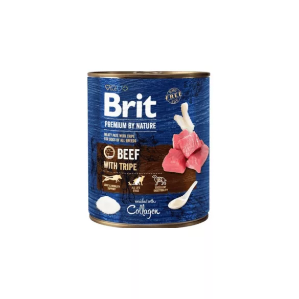 Brit Premium by Nature Adult Carne de vită cu tripi cu conservă 800g