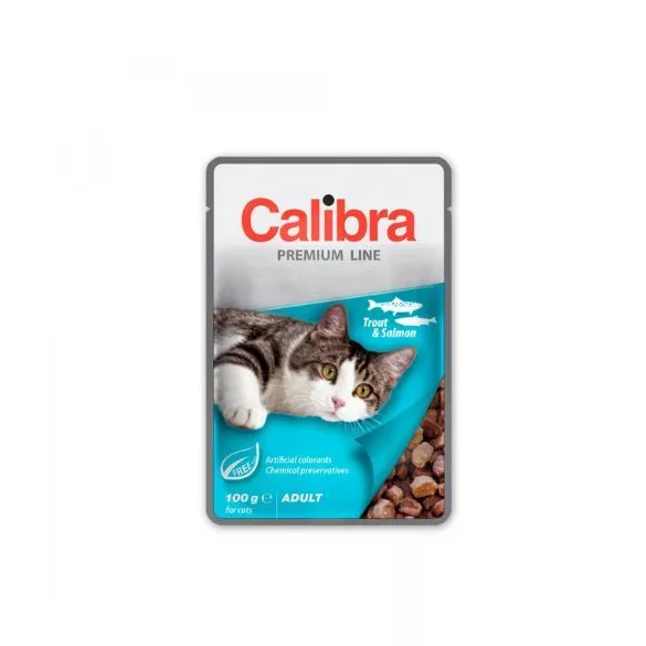Calibra Cat Premium Adult Trout & Salmon 100g