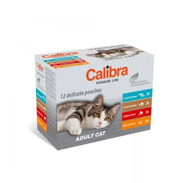 Calibra Cat Premium Adult Pouches Multipack 12x100g