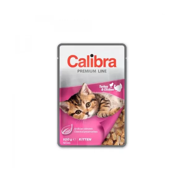 Calibra Cat Premium Kitten Turkey & Chicken 100g