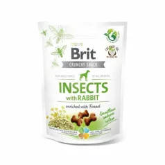   Brit Care Crunchy Cracker Insecte crocante cu iepure îmbogățit cu fenicul 200 g