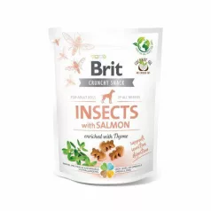   Brit Care Crunchy Cracker Insecte crocante cu somon îmbogățit cu cimbru 200 g