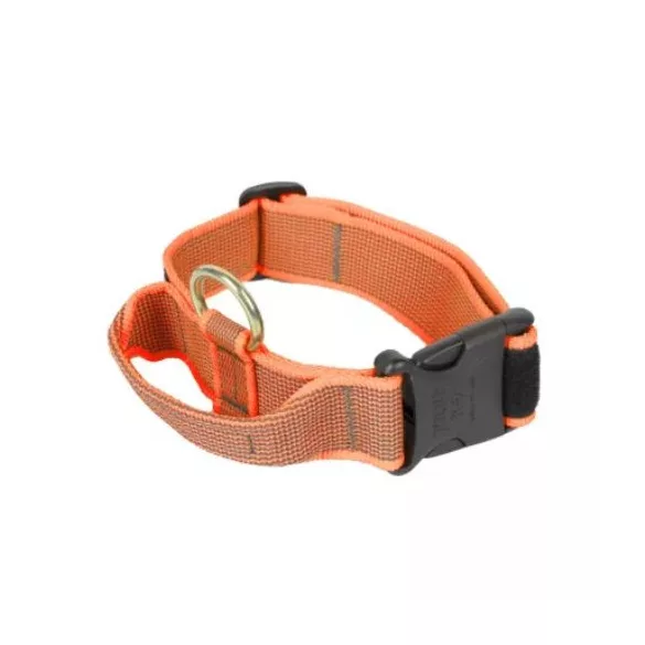 Julius k9 Zgardă de siguranță cu mâner și inscripție interschimbabilă Orange-Grey
