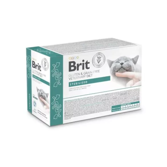 Brit Veterinary Diets Cat GF fillets in Gravy Sterilised 12x85g
