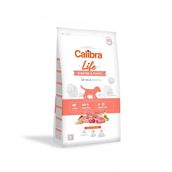Calibra Dog Life Starter & Puppy Lamb hrană uscată pentru câini