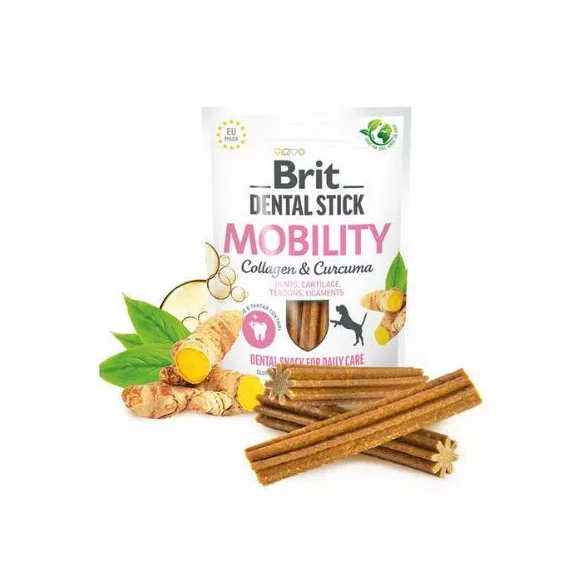 Brit Dental Stick Mobility cu Colagen și Curcuma 251g