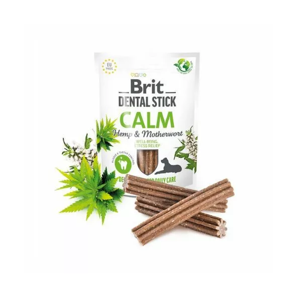 Brit Dental Stick Calm cu cânepă și mămăligă 251g