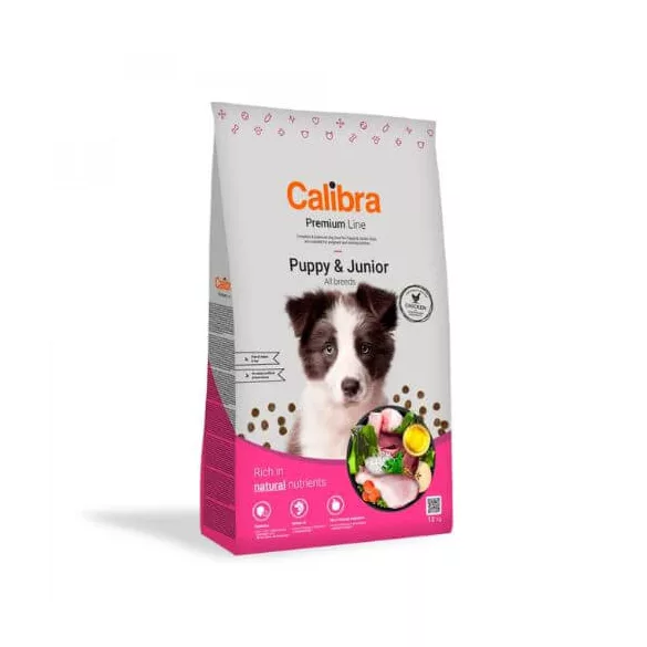 Calibra Dog Premium Line Puppy & Junior hrană pentru câini 12 kg
