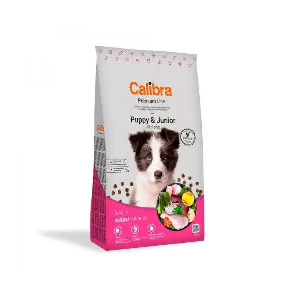 Calibra Dog Premium Line Puppy & Junior hrană pentru câini 3 kg