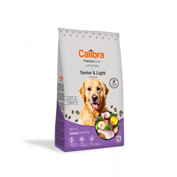 Calibra Dog Premium Line Senior & Light hrană pentru câini 12 kg