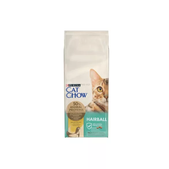 CAT CHOW Hairball Control In chicken bogat uscat hrană pentru pisici 15 kg