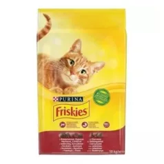 Friskies cu carne de vită, pui și legume 10 kg