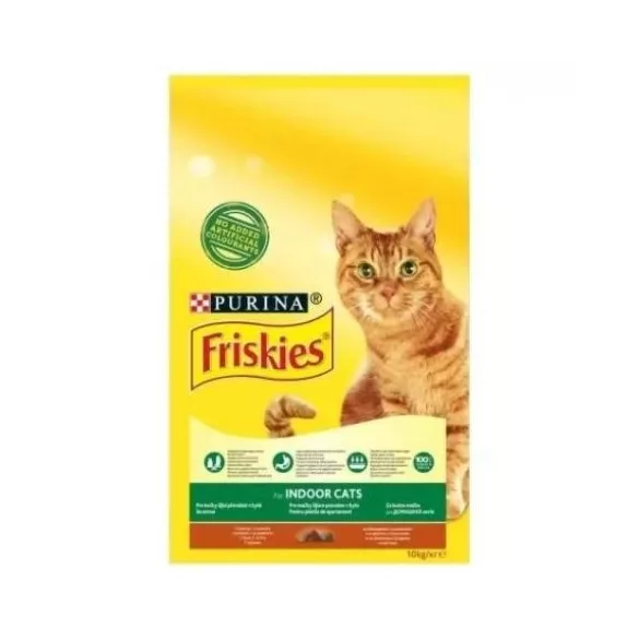 Friskies Indoor cu pui și adaos de legume de grădină 10 kg