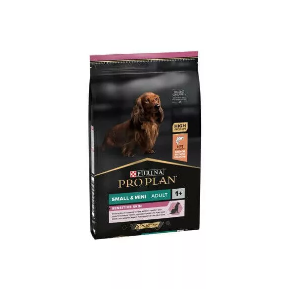 Purina Pro Plan Small & Mini Adult Adult Sensitive Skin hrană uscată pentru câini bogată în somon 7kg