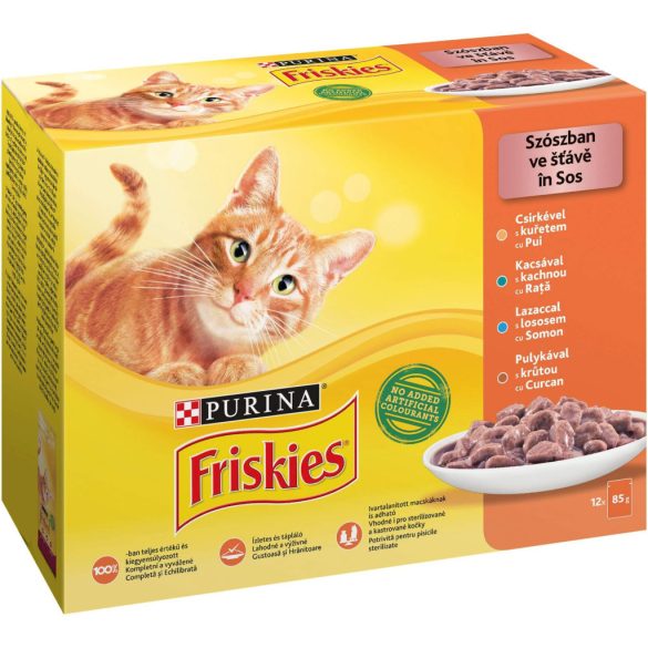 Friskies Hrană umedă pentru pisici cu carne de pasăre în sos
