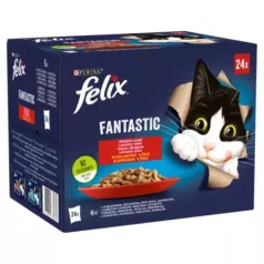   Felix Fantastic Selecție tradițională hrană umedă pentru pisici 24x85g