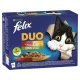 Felix Fantastic Duo Selecție de legume de casă în aspic hrană umedă pentru pisici 12x85g