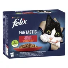   Felix Fantastic Selecție tradițională hrană umedă pentru pisici 44x85g