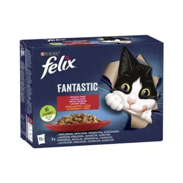Felix Fantastic Selecție tradițională hrană umedă pentru pisici 44x85g