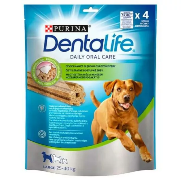 Purina Dentalife Hrană de recompensă Large 142g