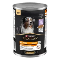   Purina Pro Plan All size Adult in turkey bogat umed hrană pentru câini, in aspic 400 g