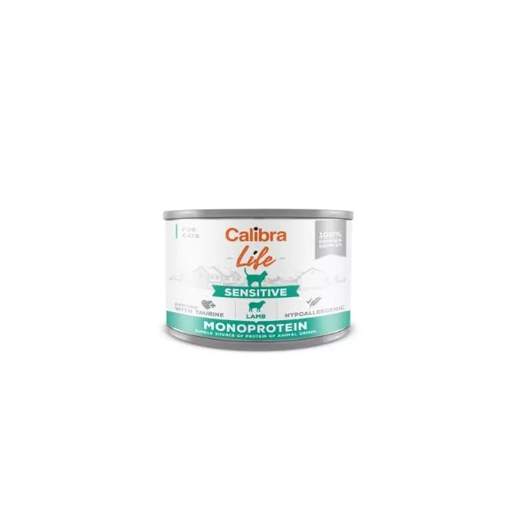 Calibra Cat Life Conservă Sensitive Miel 200g