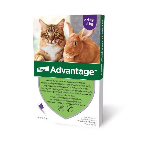 Advantage Spot-on Cat 0,8 ml (de la 4 kg)