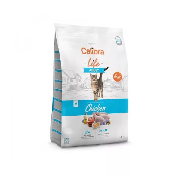 Calibra Cat Life Adult Chicken hrană pentru pisici 1,5kg