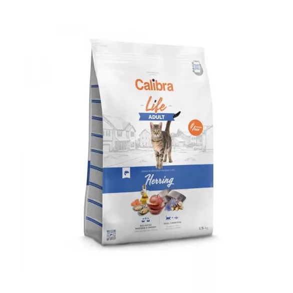 Calibra Cat Life Adult Herring hrană pentru pisici 1,5kg