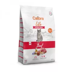 Calibra Cat Life Sterilised Beef hrană pentru pisici 1,5kg