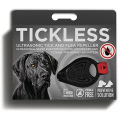   Tickless Pet - repelent cu ultrasunete pentru căpușe și purici pentru câini negru