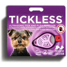   Tickless Pet - repelent cu ultrasunete pentru căpușe și purici pentru câini roz