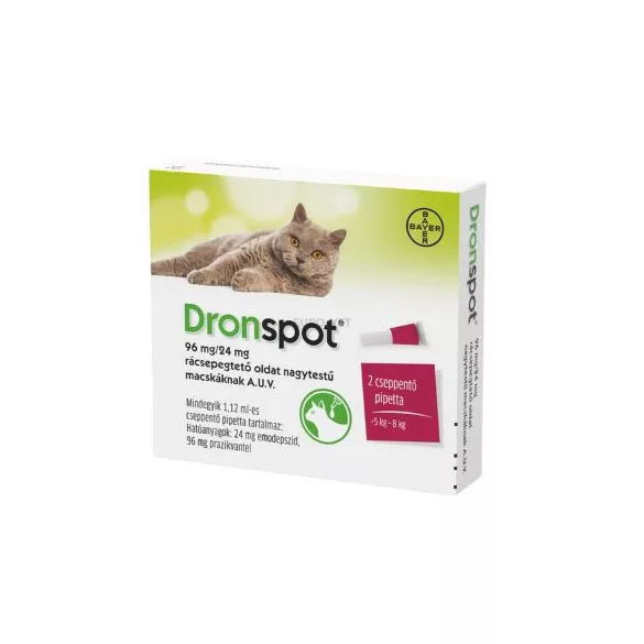 Dronspot Spot-on pentru pisici 1,12 ml (5-8 kg) 2x