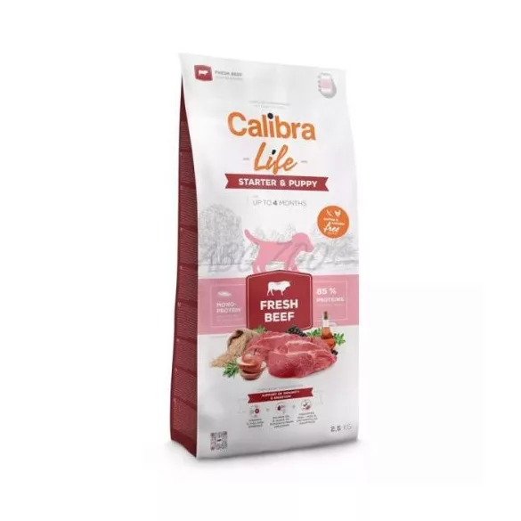 Calibra Dog Life Starter & Puppy Fresh Beef 2,5 kg