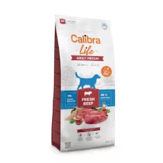   Calibra Dog Life Adult Medium Breed Fresh Beef hrană pentru câini 2,5 kg