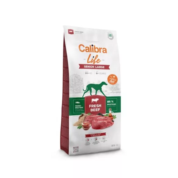 Calibra Dog Life Senior Large Breed Carne proaspătă de vită hrană pentru câini 12 kg